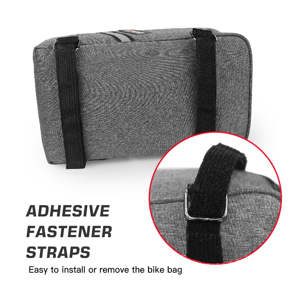 Water Resistant Canvas Bike Rear Seat Bag, 5L Capacity O78785