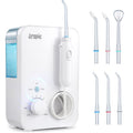 Water Flosser 600ML Oral Irrigator with 3 Flossing Modes, 10 Settings, 7 Tips, Pack of 2 Y61812