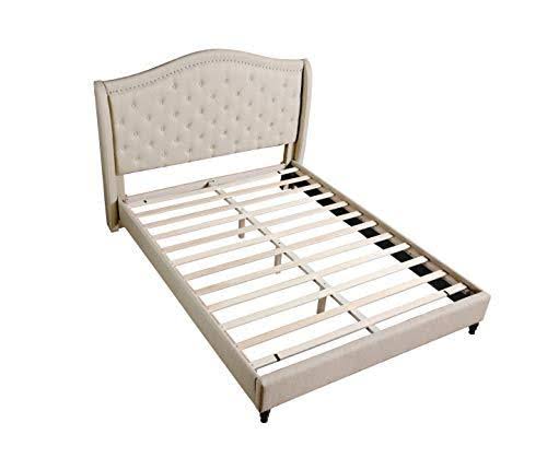 Black King Upholstered Platform Bed O268