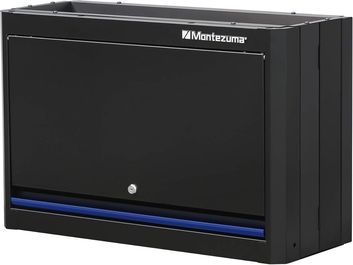 30.5 x 12 Locking 2 Door Wall Cabinet with Black Powder Coat Finish T2858