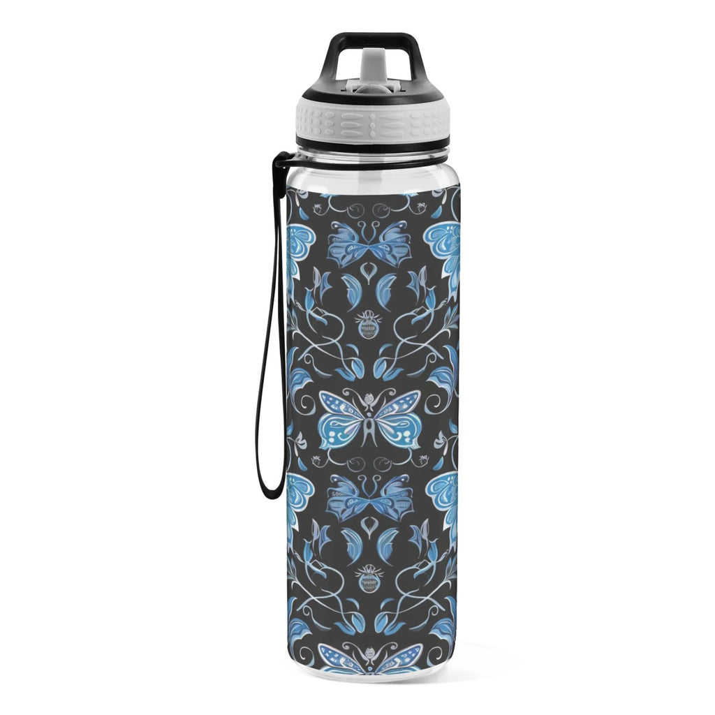 Blue 32oz Triton Sports Water Bottle with Straw C252