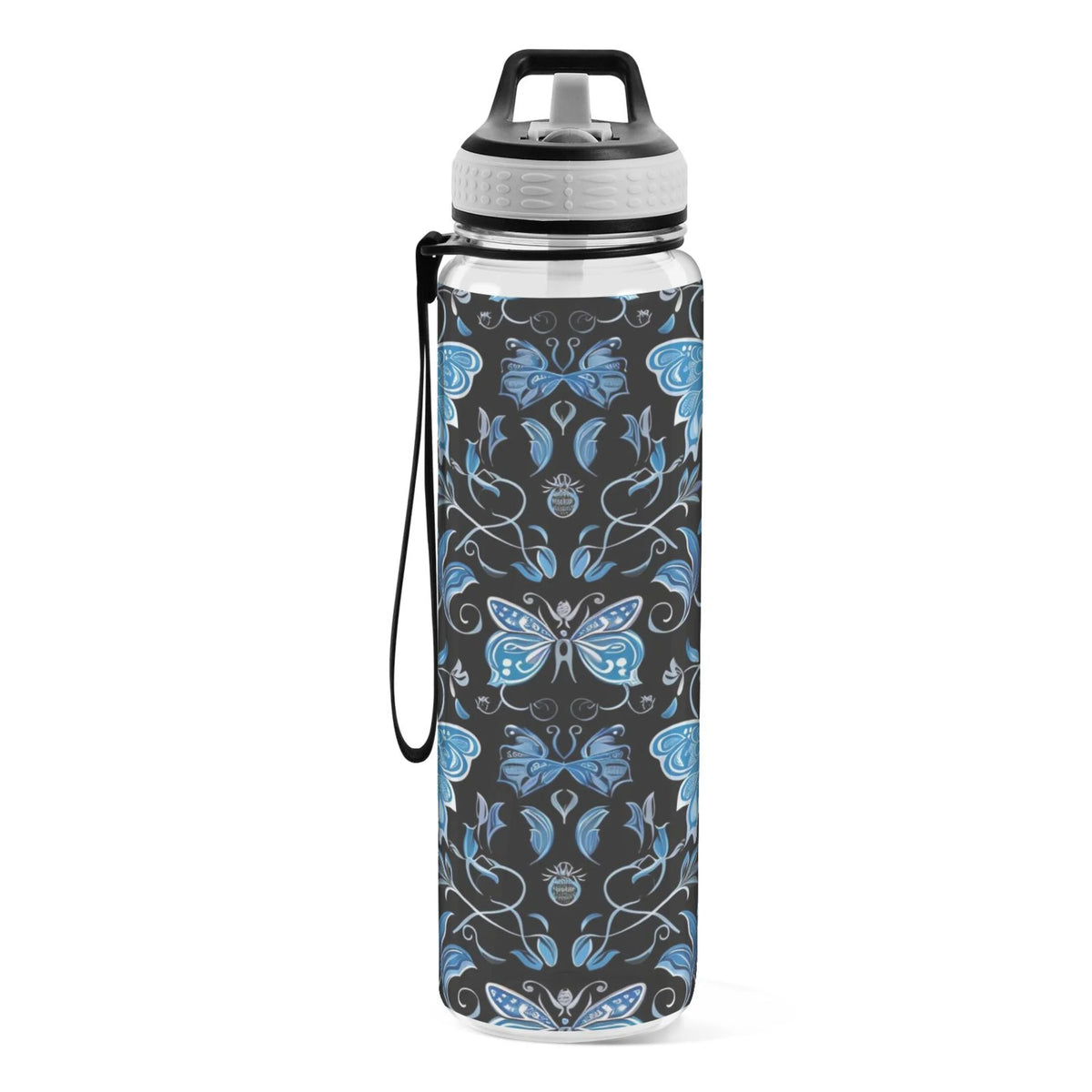 Blue 32oz Triton Sports Water Bottle with Straw C252