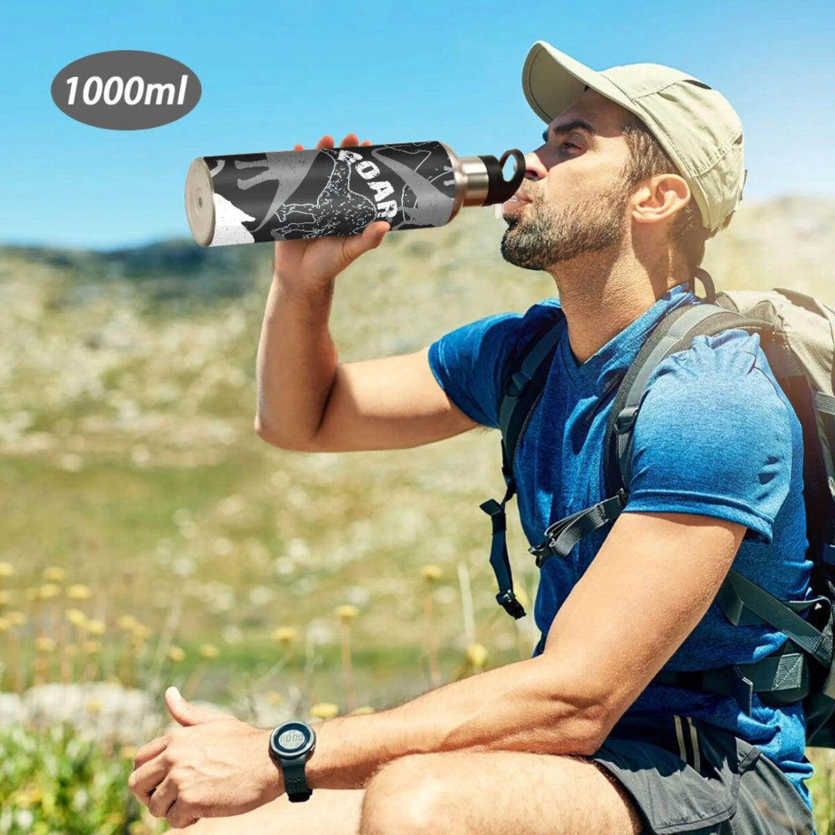 Stainless Steel Insulated Water Bottle with Straw Lid Z607443