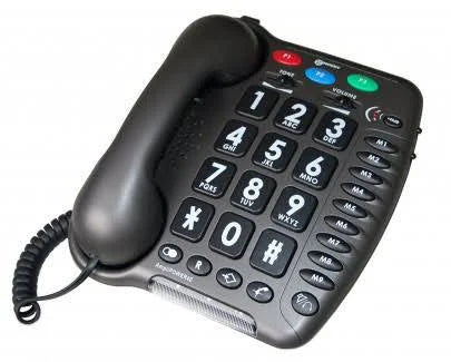 Anthracite Extra Loud Big Button Corded Telephone P88712