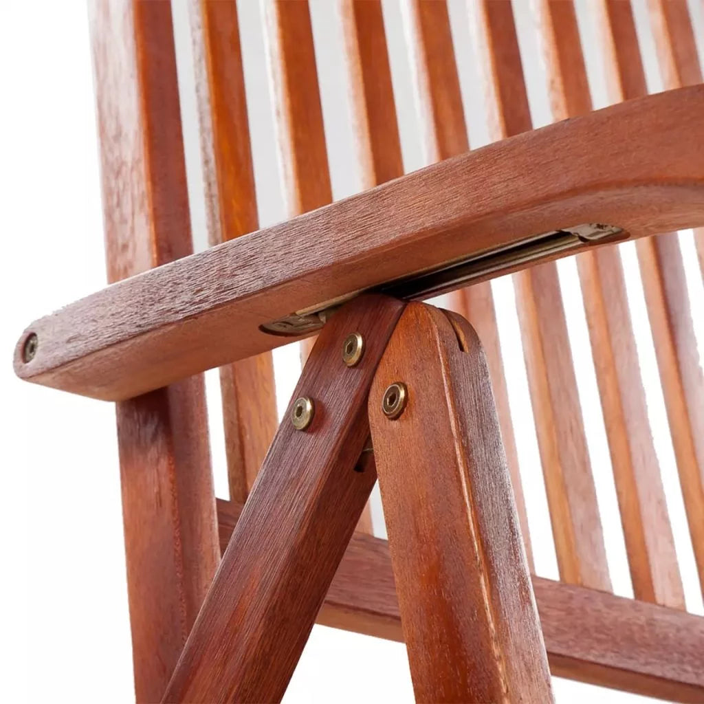 Folding Garden Chairs 2 pcs Solid Acacia Wood Brown W716963