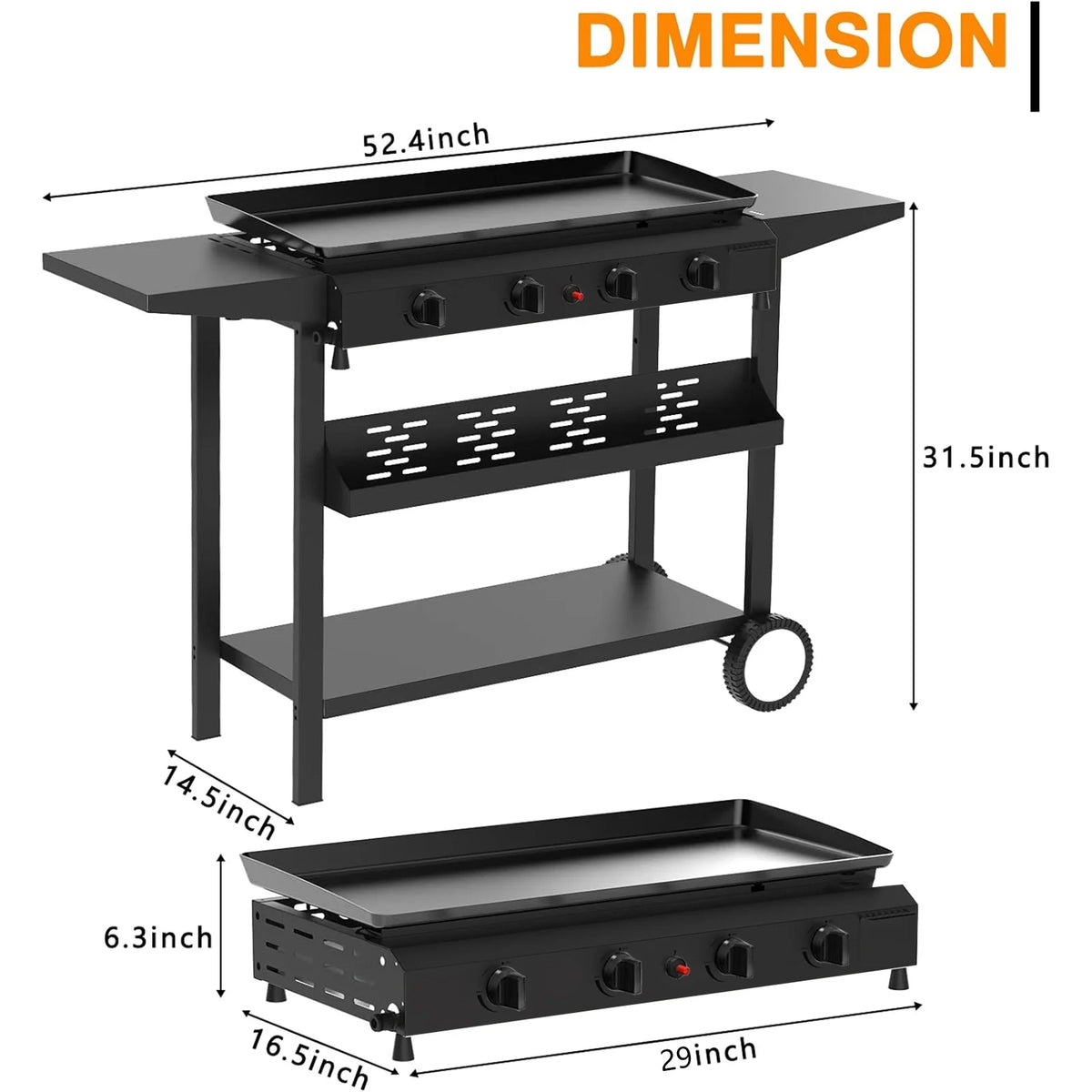 4-Burner Propane Gas Grill R22246