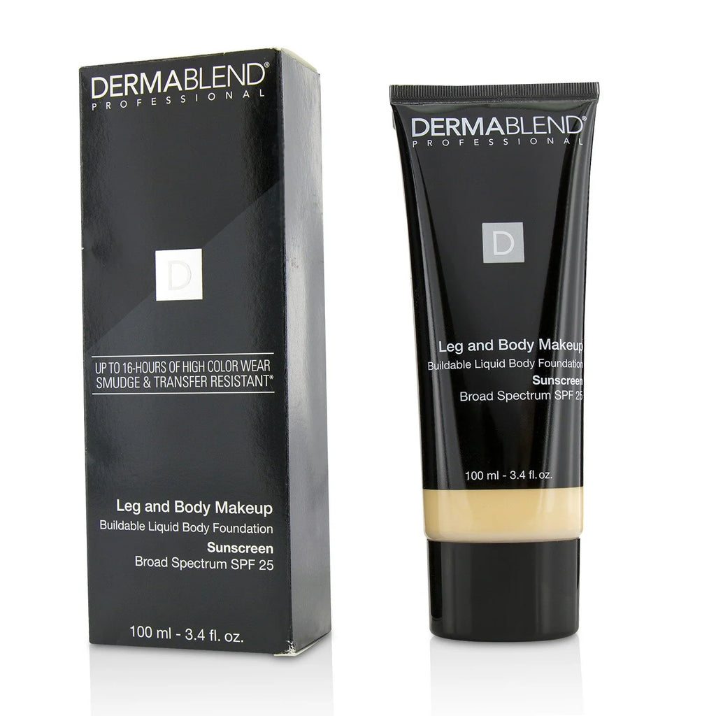 Leg and Body Make Up Liquid Body Foundation Sunscreen Broad Spectrum SPF 25 - #Deep Natural 100ml/3.4oz W369913