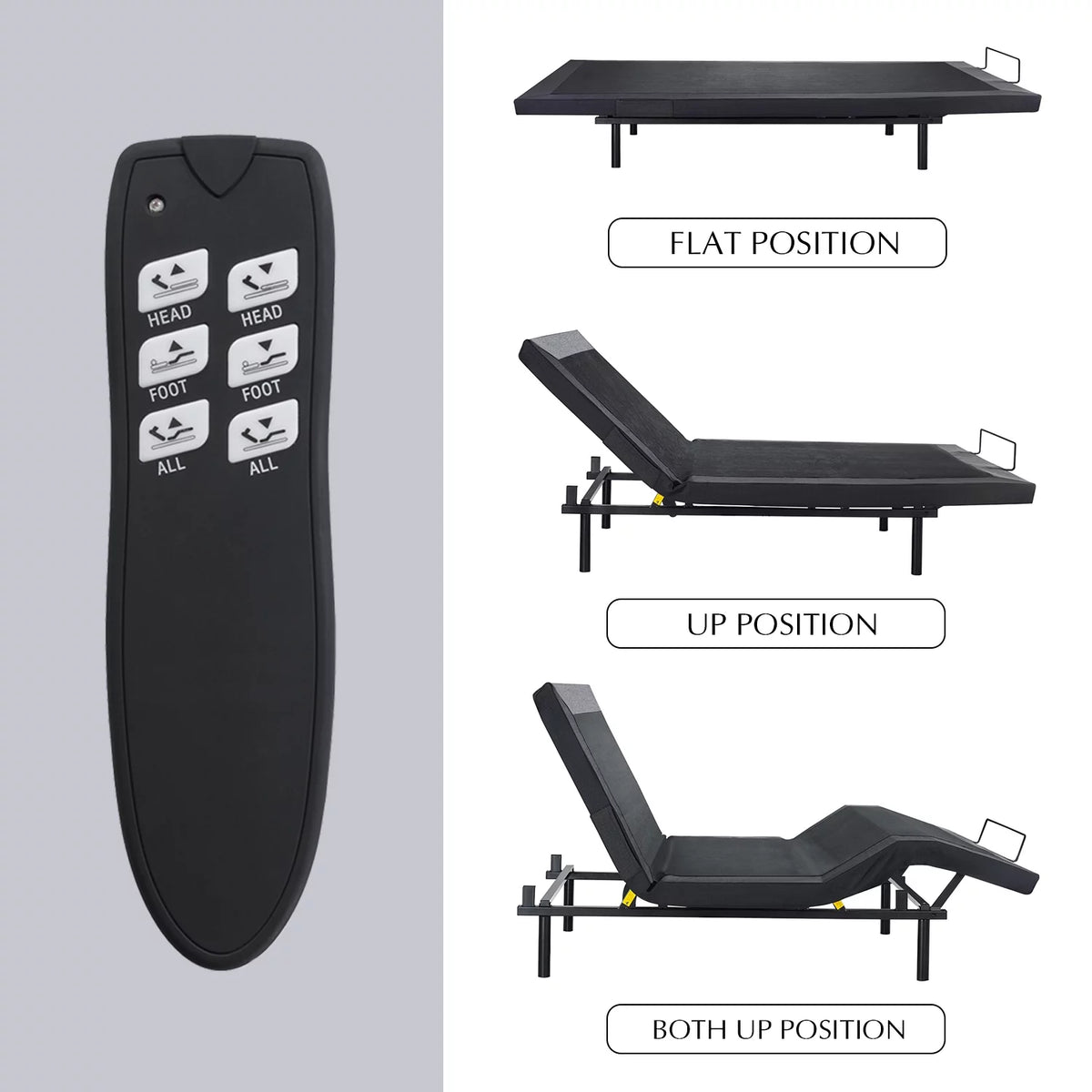 Queen Size Adjustable Bed with Wireless Remote F24357