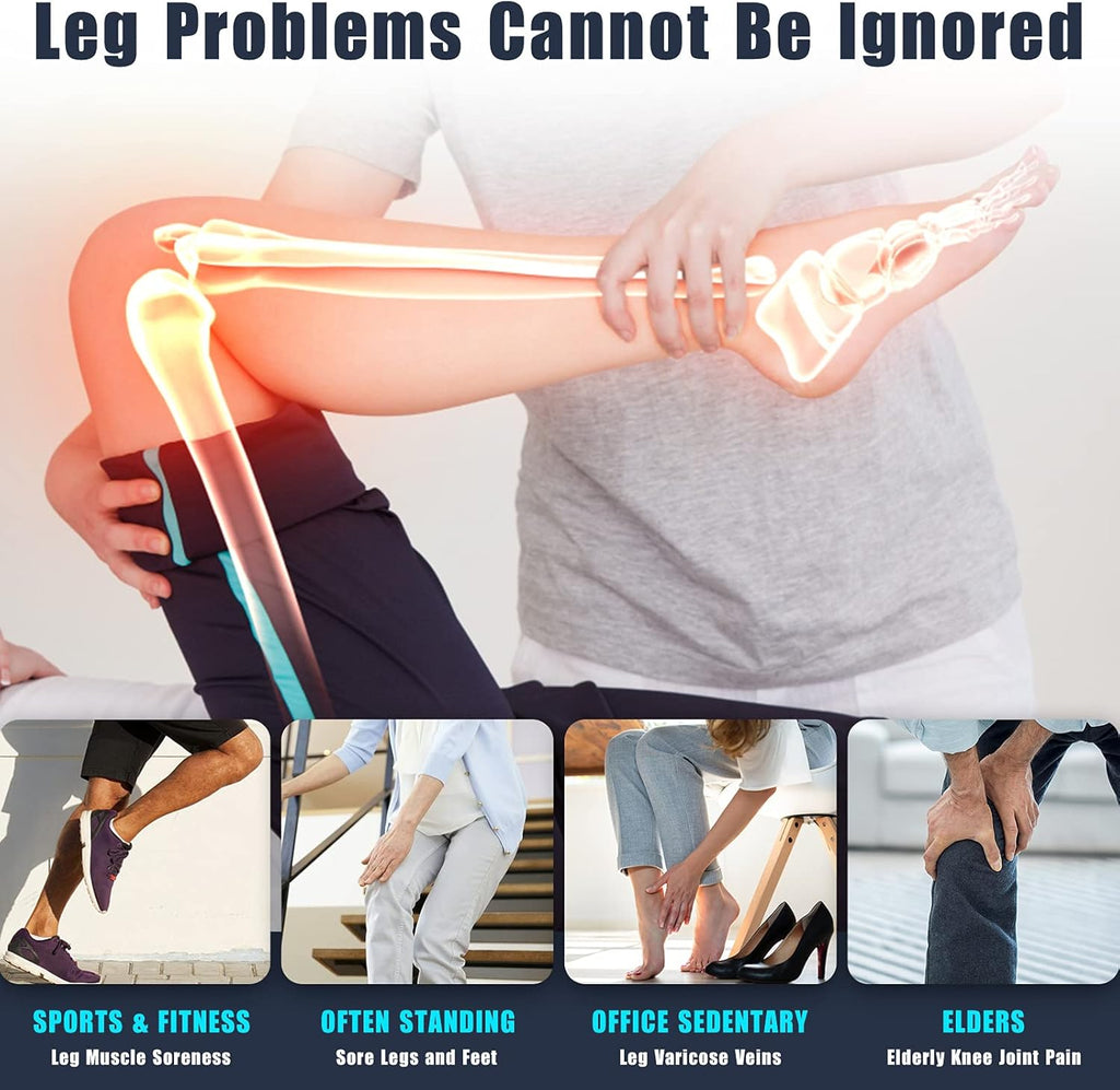 Leg Massager with Air Compression, 4 Intensities & 4 Modes G733498
