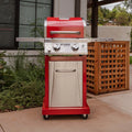 2-Burner Propane Gas Grill with 2 Foldable Shelves I148819