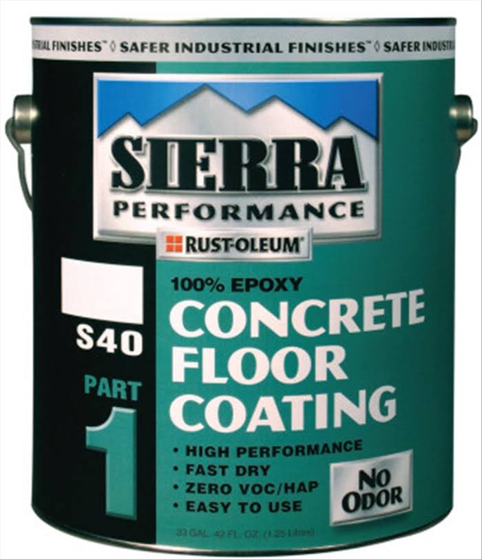 Satin Clear Epoxy Floor Coating, 1 Gallon O216