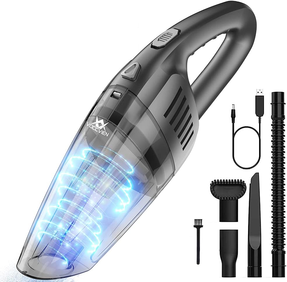 8000PA Handheld Rechargeable Cordless Car Vacuum Cleaner, Pack of 2 W122
