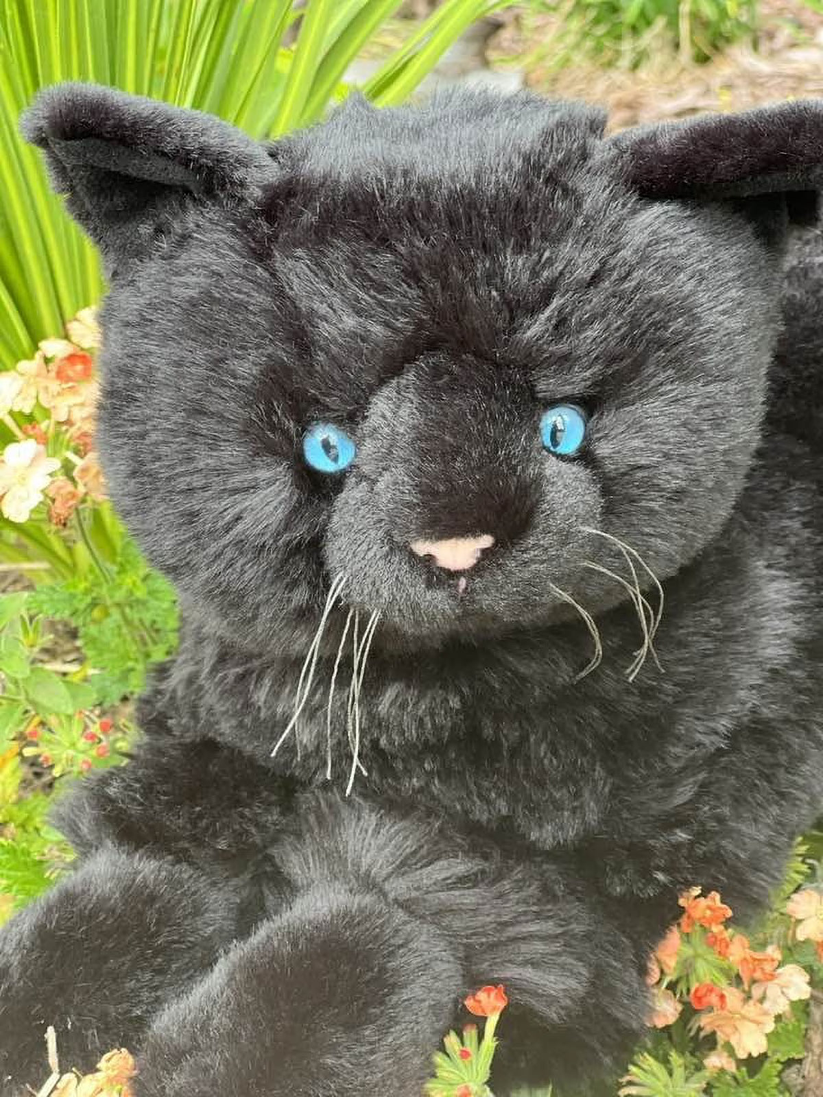 19-Inch Plush Cat with Tail E851