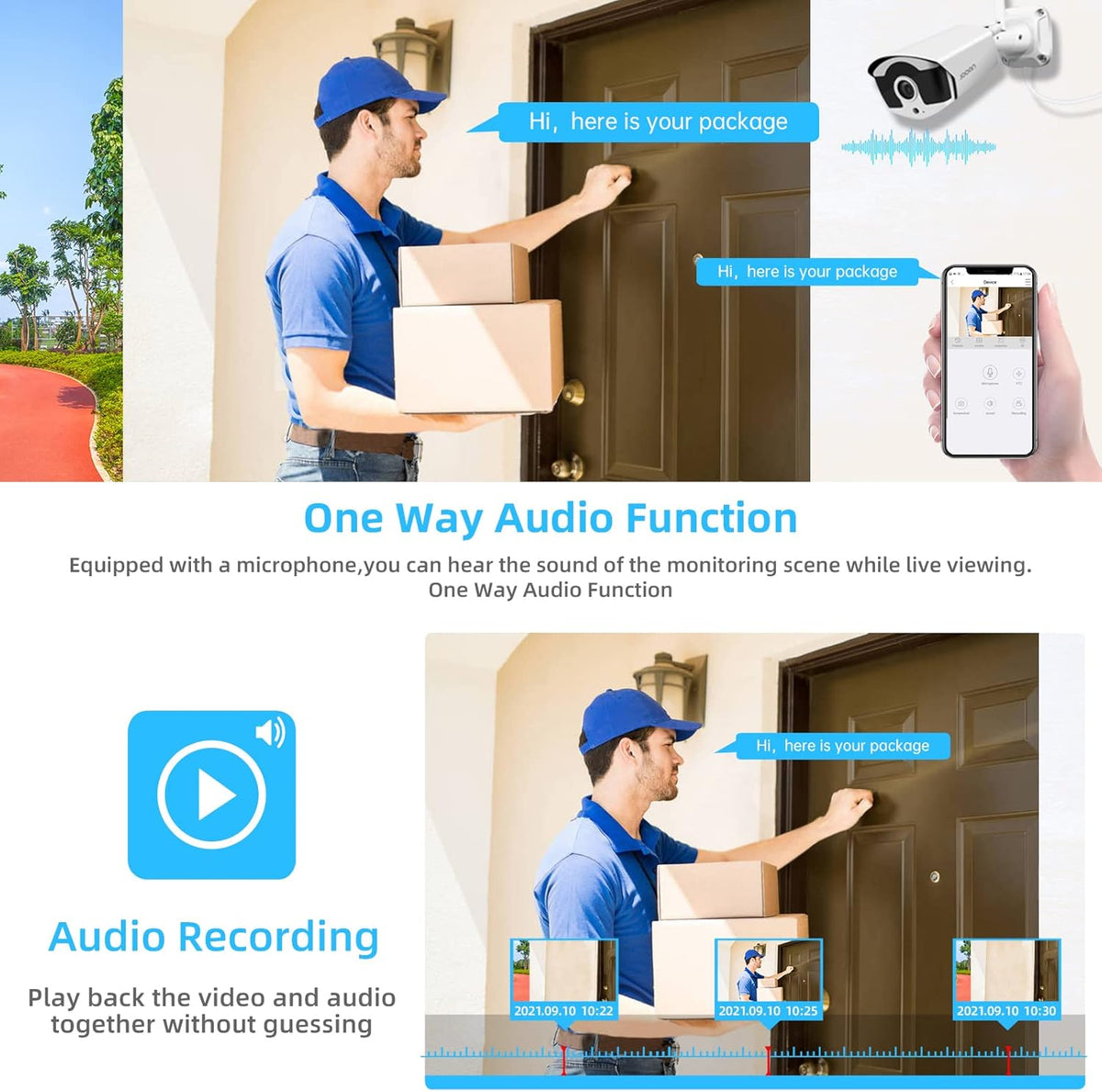 3MP Wireless 8-Channel NVR Security Camera System with 1TB Hard Drive V608