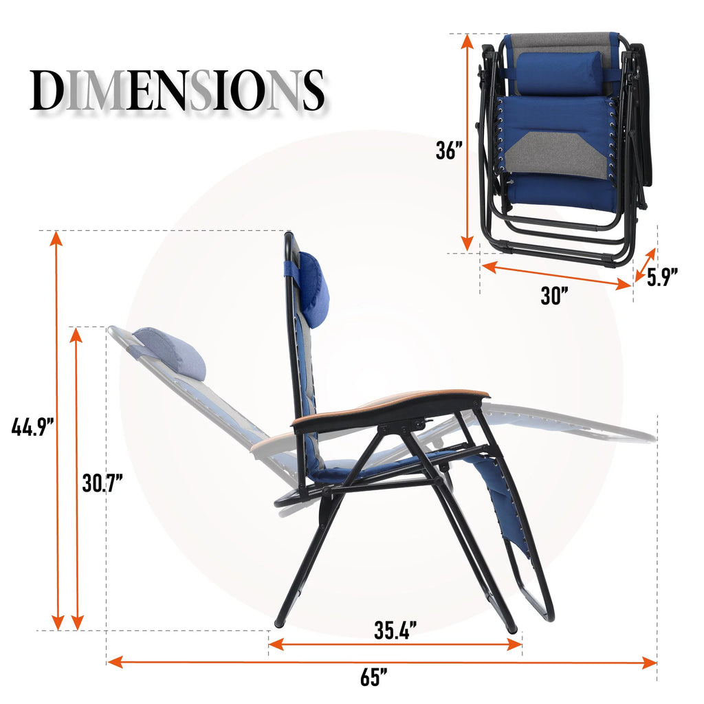Oversized Padded Zero Gravity Chair X646