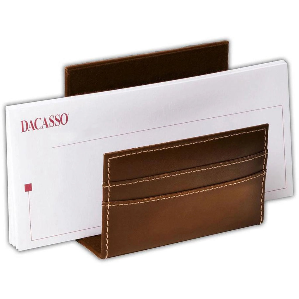 Rustic Brown Leather 7-Piece Desk Set F216