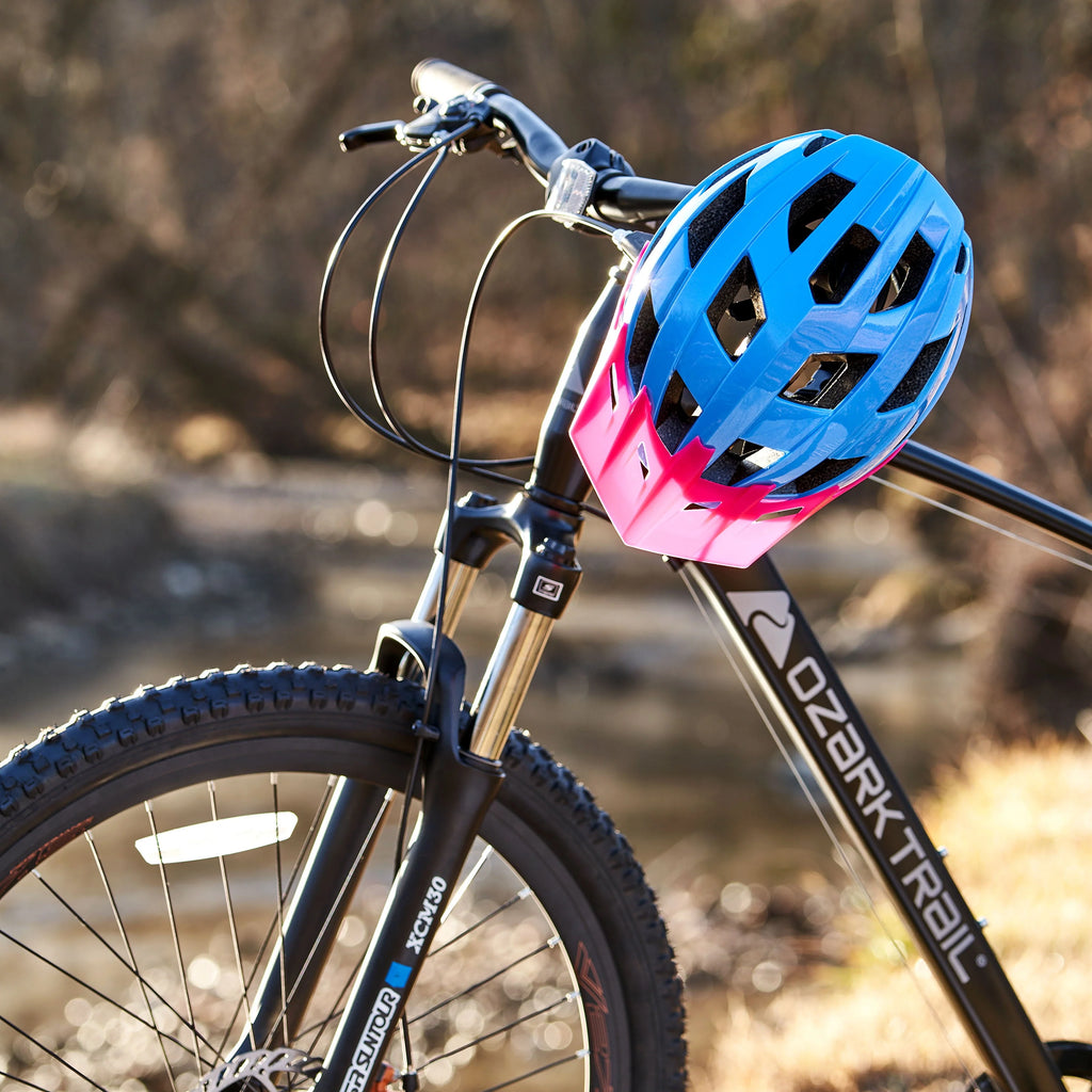 Youth Bike Helmet, Pink and Blue H466