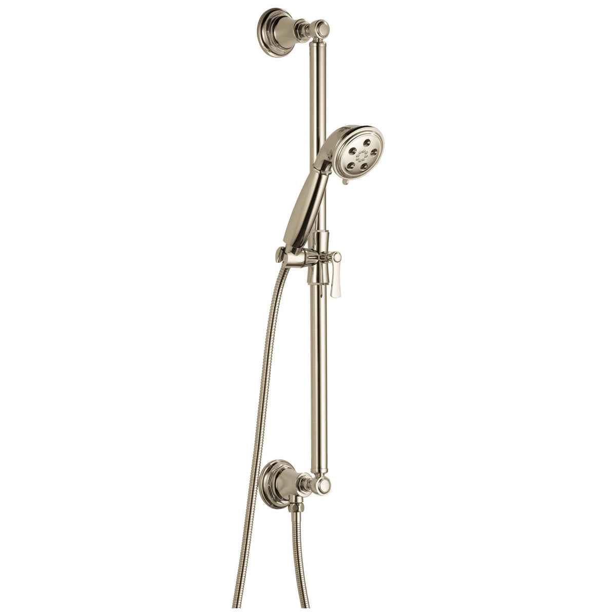 Polished Nickel Handshower with Slide Bar G6358