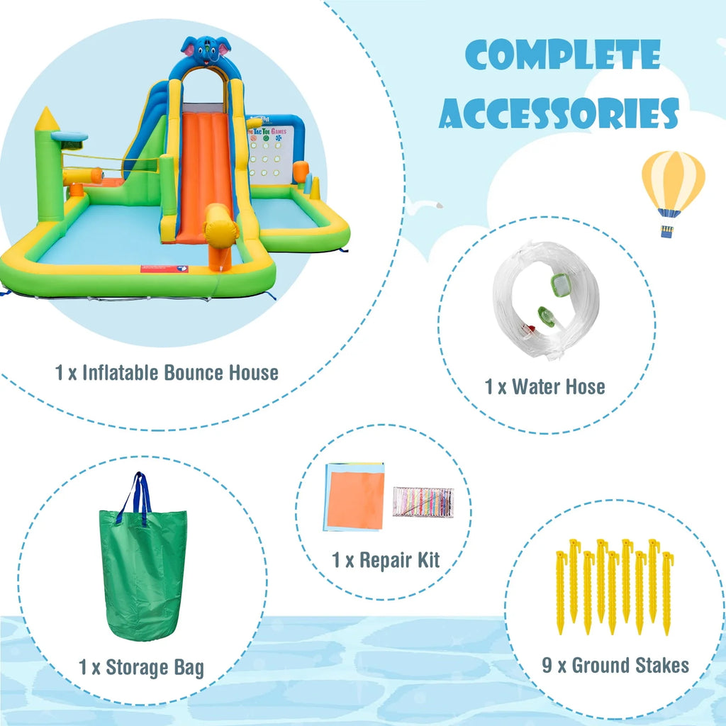 Inflatable Water Slide with Splash Pool Climbing Wall N844