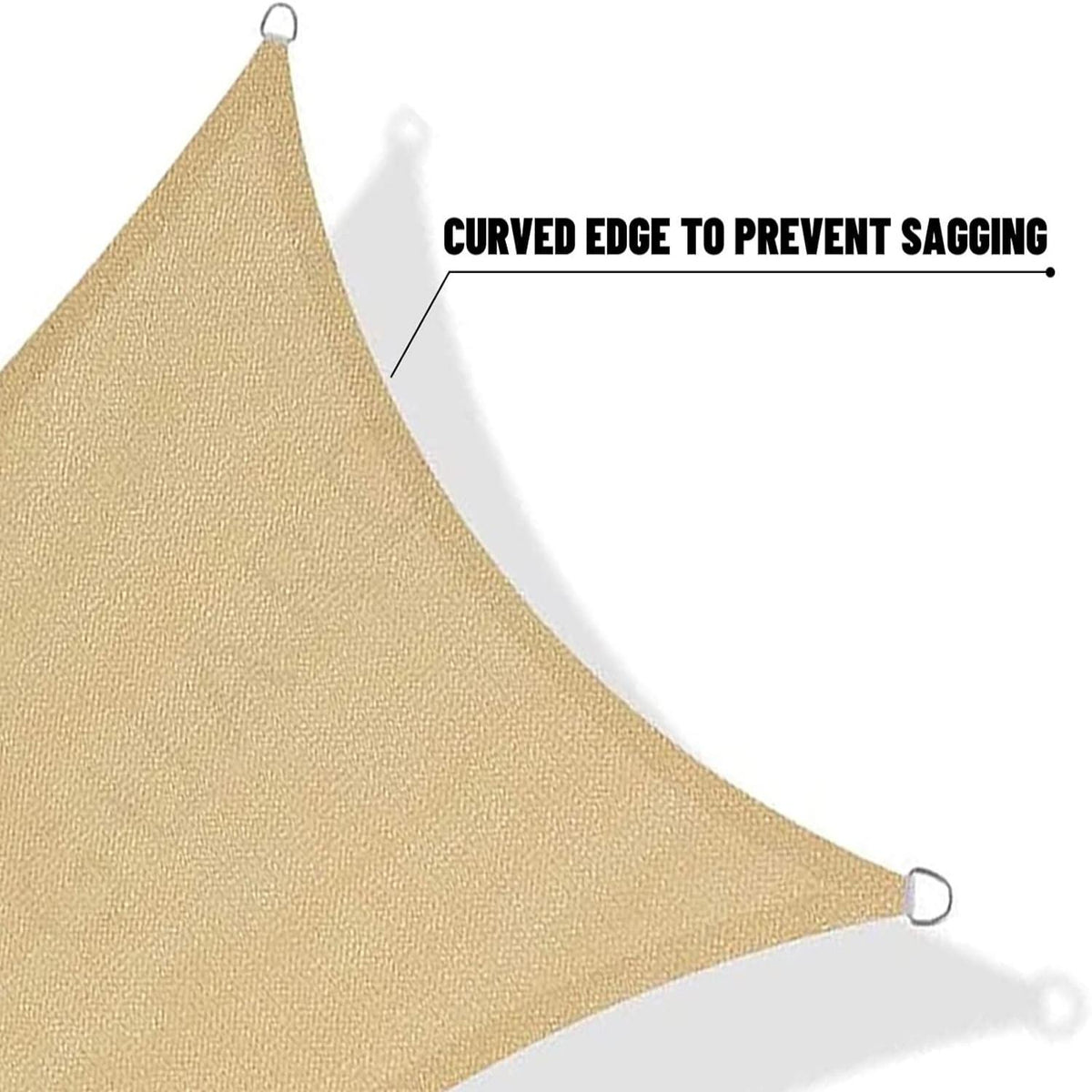 Sand Rectangle Sun Shade Sail Y327981