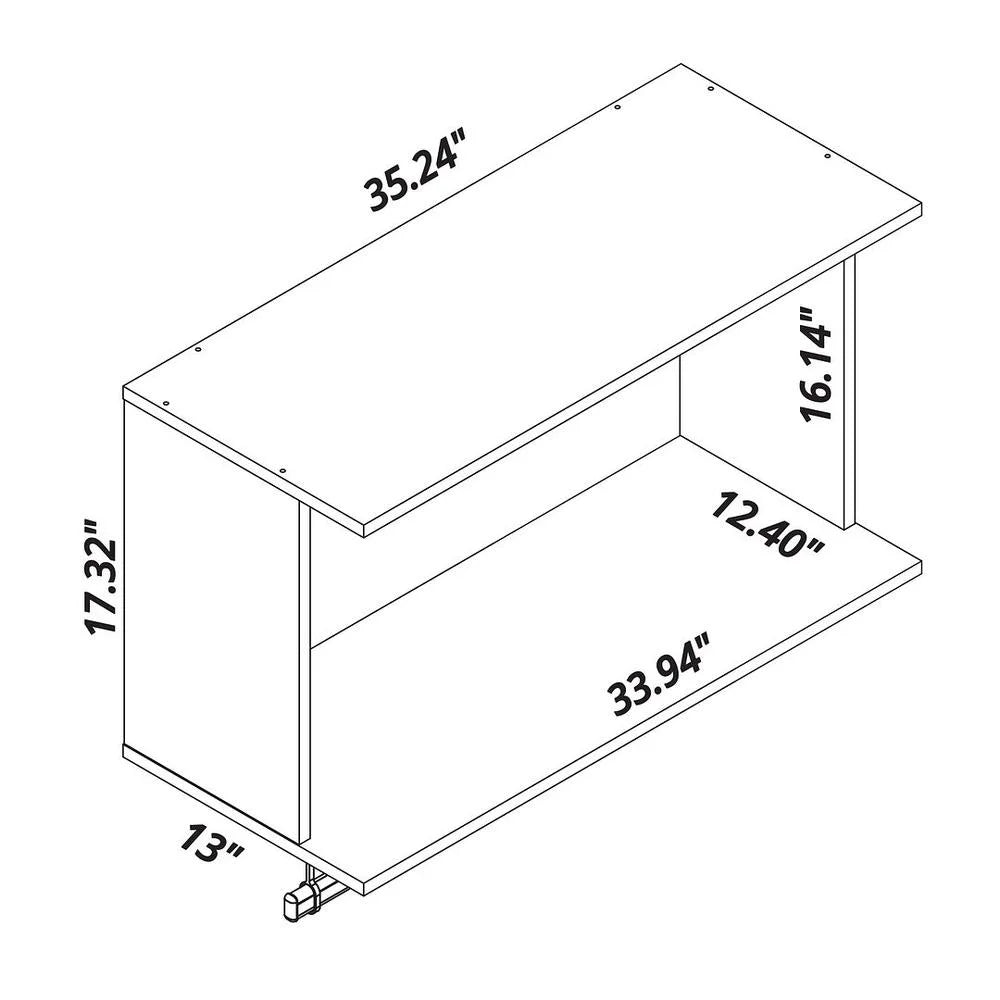 Black Floating Closet with Shelf and Rod Y182850