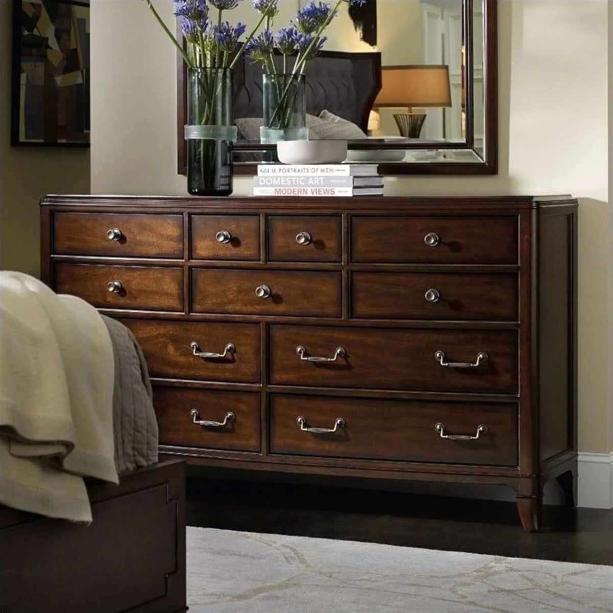 11 Drawer Walnut Dresser E740