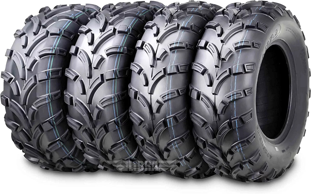 25x8-12 Front & 25x10-12 Rear 6PR Set 4 ATV/UTV Tires G7101