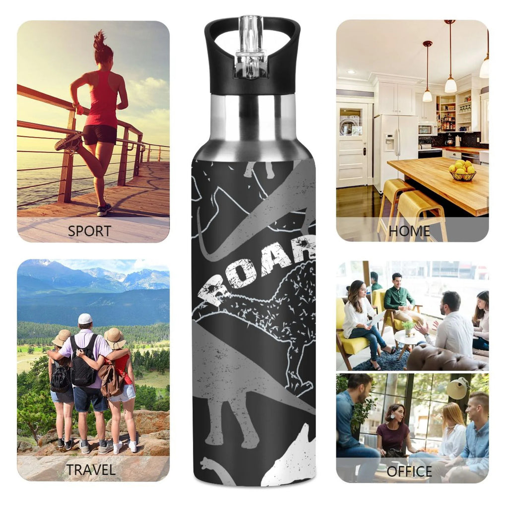 Stainless Steel Insulated Water Bottle with Straw Lid Z607443