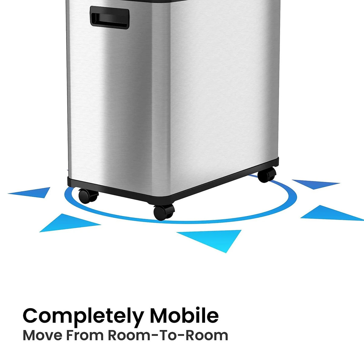 Dual Compartment Stainless Steel Sensor Trash Can 16 Gallon S196567
