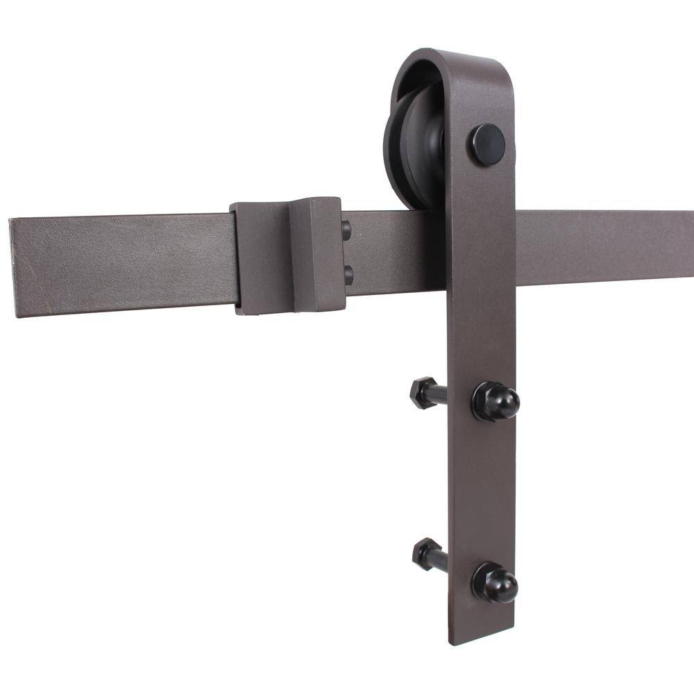 Stained Z Bar Double Barn Door with Hardware Kit V55289