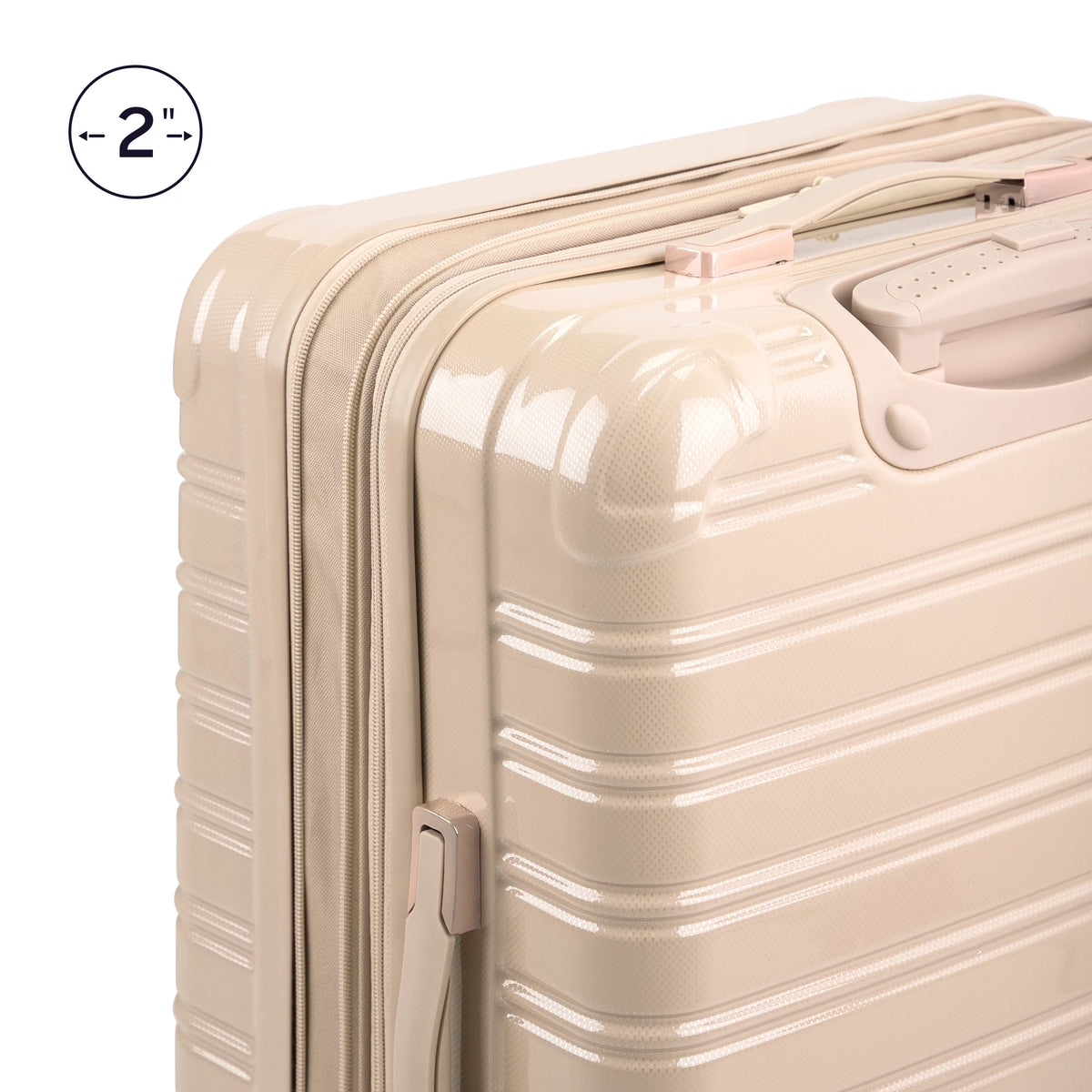 2 Piece Set 20" Carry-on and 28" Checked Hardside Luggage O71949