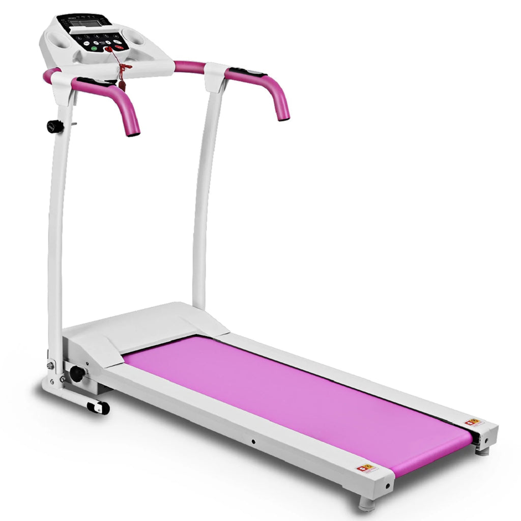 Folding Electric Treadmill 800W Pink U2831