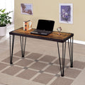 Industrial Black Wood Rectangle Sofa Table Y512139