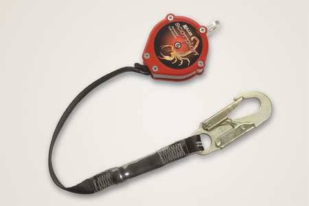 Red Personal Fall Limiter with Carabiner and Swivel Shackle V8002