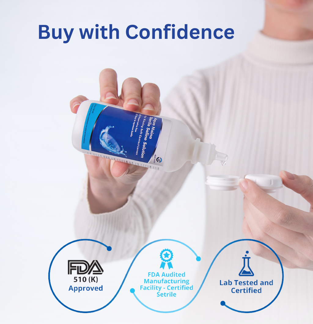 Preservative Free Sterile Saline Solution for Soft Contact Lenses (4x 4Fl. Oz) N8317