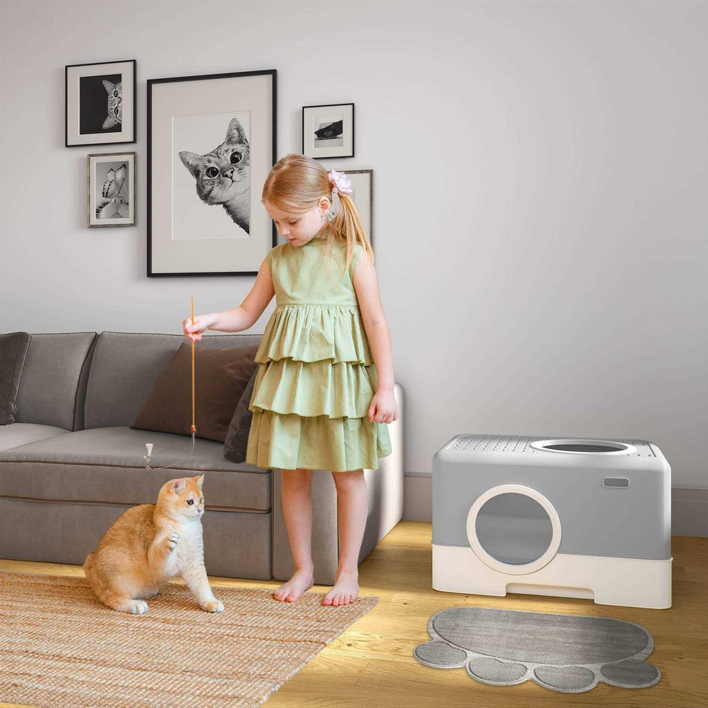 Enclosed Cat Litter Box with Lid X4568