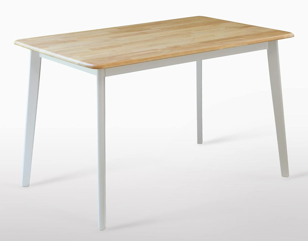 Natural Solid Rubber Wood Dining Table A89784