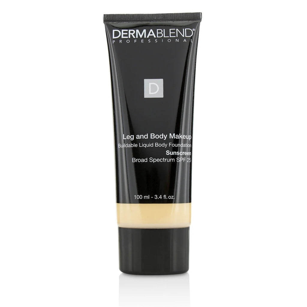 Leg and Body Make Up Liquid Body Foundation Sunscreen Broad Spectrum SPF 25 - #Deep Natural 100ml/3.4oz W369913