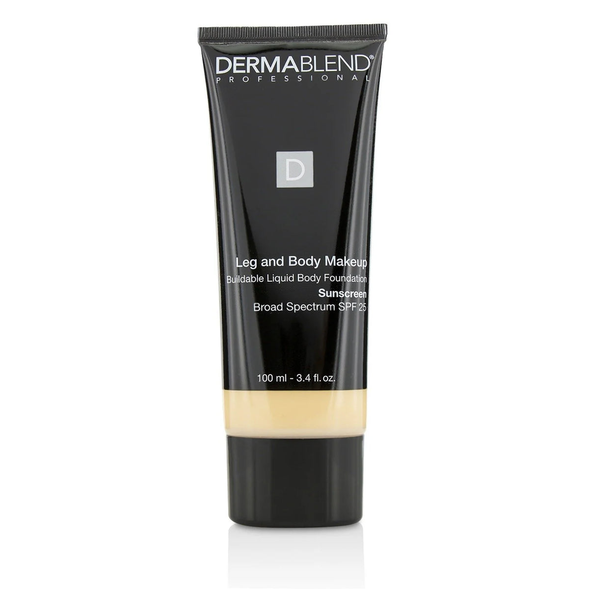 Leg and Body Make Up Liquid Body Foundation Sunscreen Broad Spectrum SPF 25 - #Deep Natural 100ml/3.4oz W369913