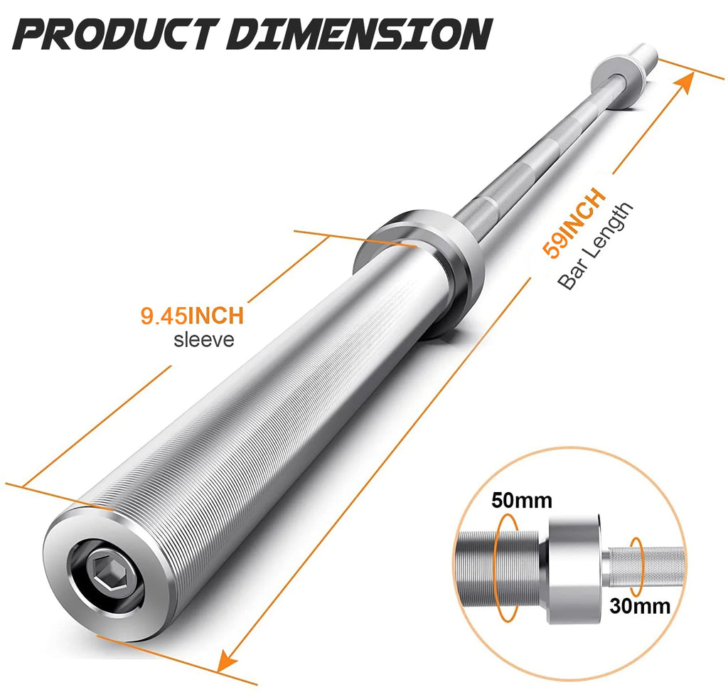 5Ft Olympic Weightlifting Barbell Bar T364