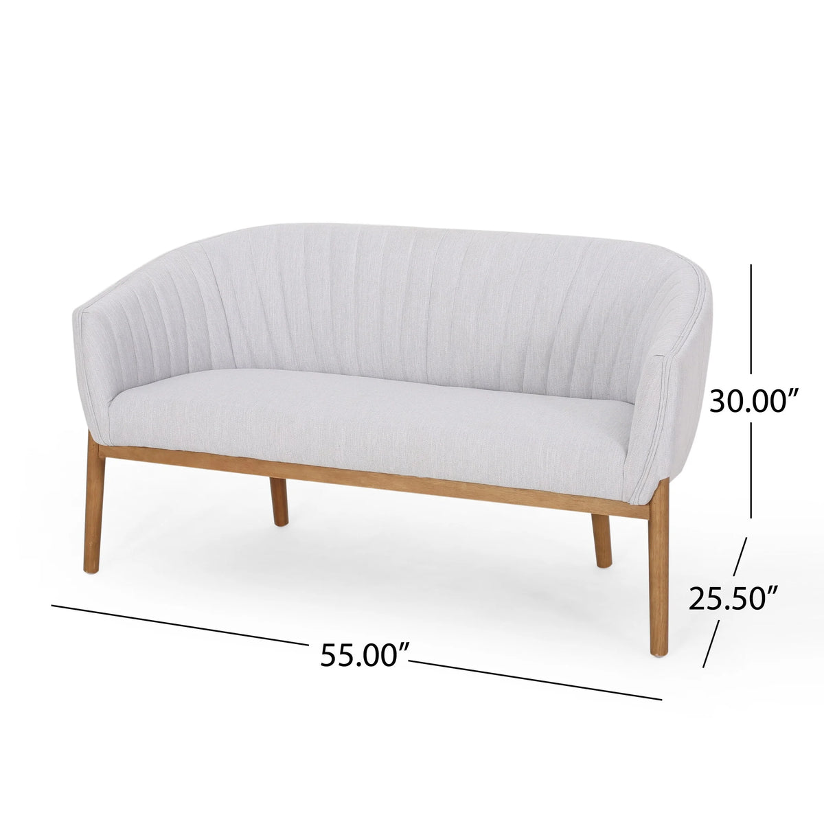 Teal Brown Loveseat J134
