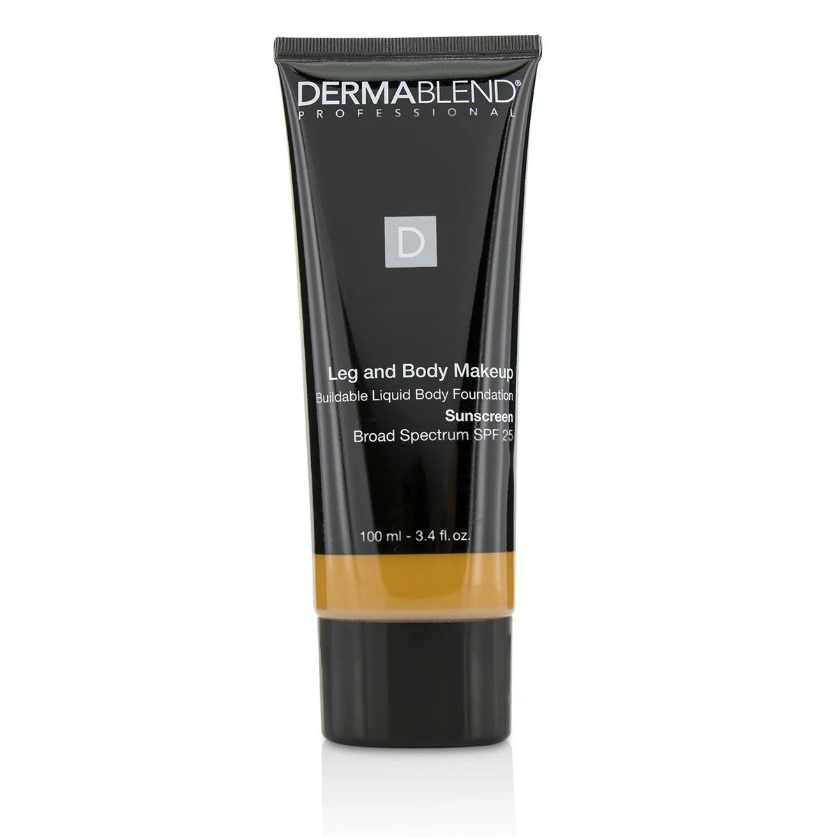 Leg and Body Make Up Liquid Body Foundation Sunscreen Broad Spectrum SPF 25 - #Deep Natural 100ml/3.4oz W369913