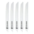 9 in. 5-8 TPI Bi-metal Reciprocating Saw Blades, 5 Pack K876