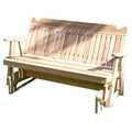 Red Cedar Straight Back Glider Bench K5111