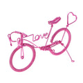 Pink Metal Figurine Ornaments Y692907