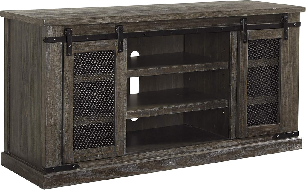 Large TV Stand Whitewash Y546554