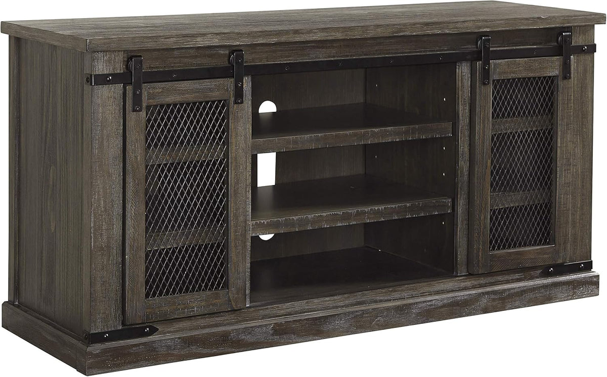 Large TV Stand Whitewash Y546554