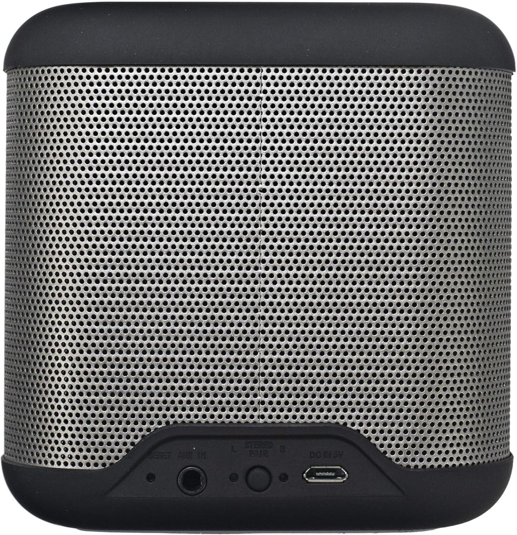 Silver and Black Stereo Speakers, Bluetooth, Pack of 2 K708
