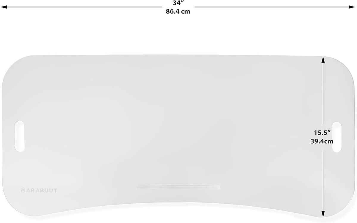 Clear Acrylic Treadmill Laptop Tray with 2 Straps, Pack of 2 F78730