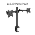 Full Motion Dual Monitor Desk Mount, Fits 2 Screens up to 27 Inches, VESA E20202